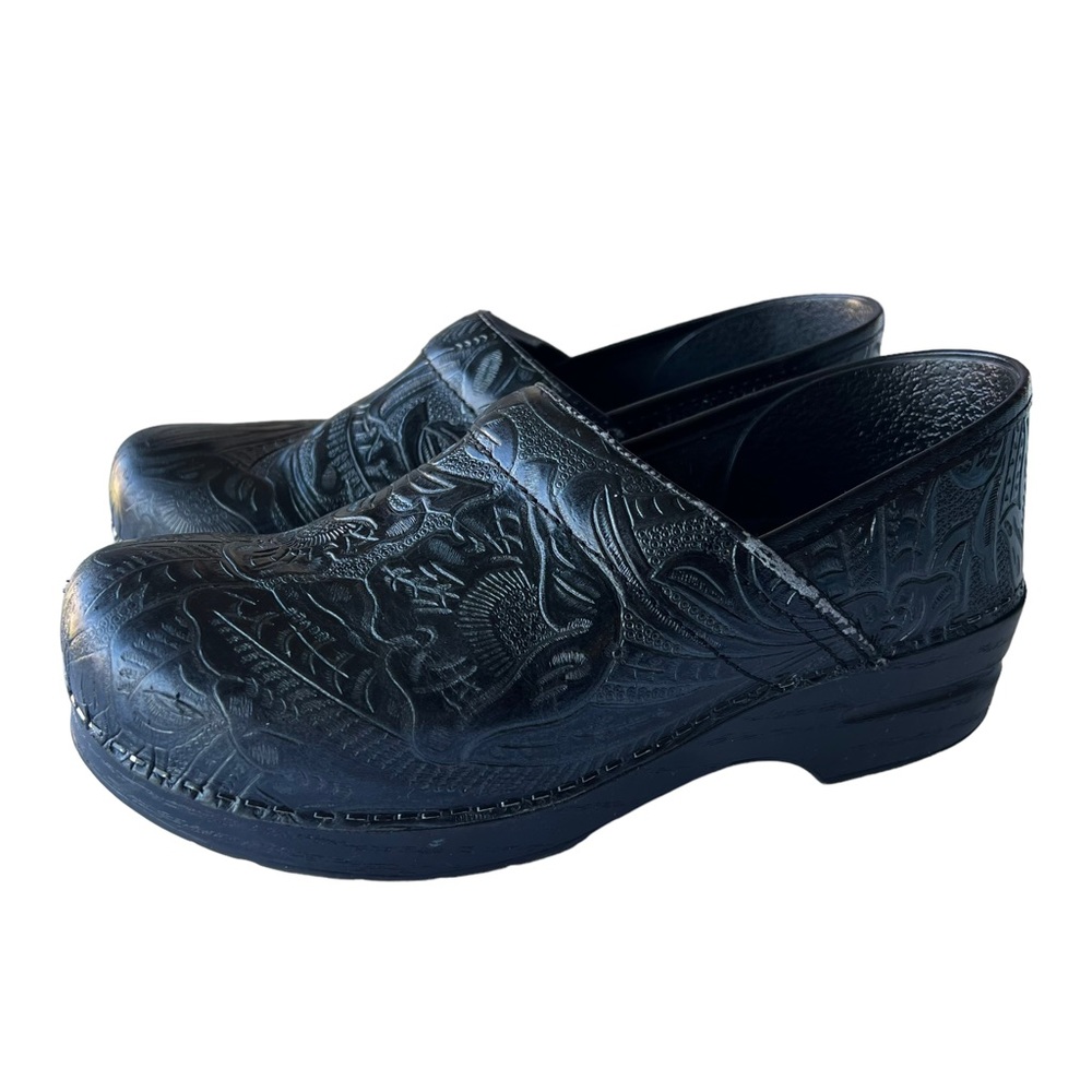 Dansko Professional Tooled Pattern Clogs - image 3